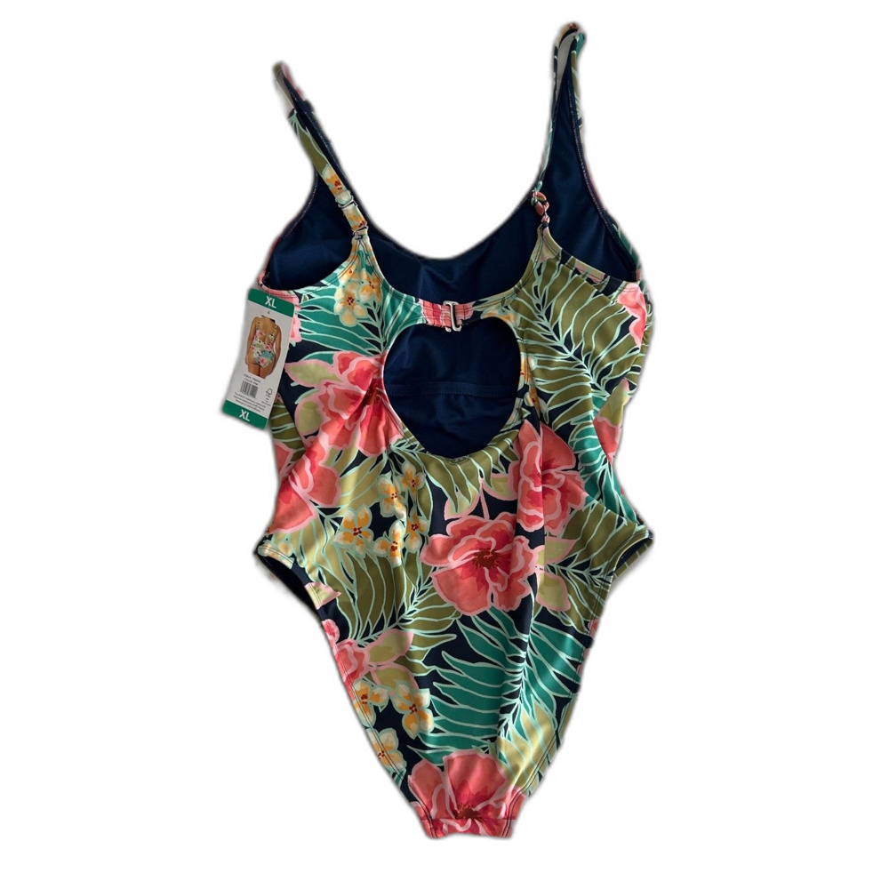 Hurley Tropical Floral One-Piece Swimsuit – Women’s XL - Picture 2 of 3